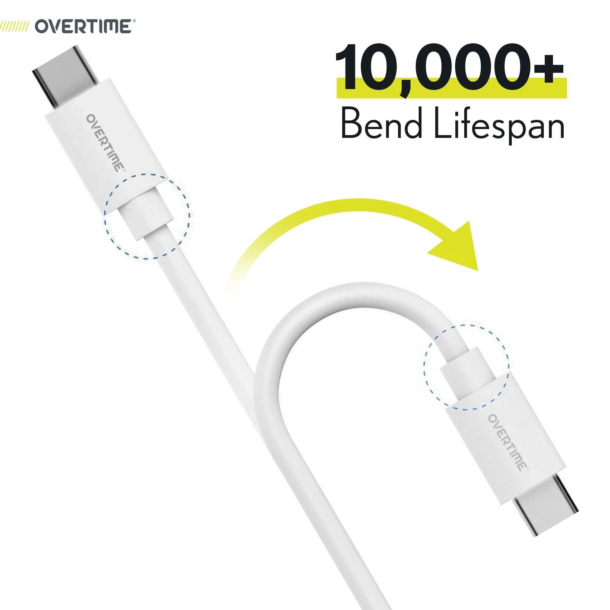 Overtime 6ft USB-C to USB-C Charging Cable – iPad Pro 11"/12.9" & Android