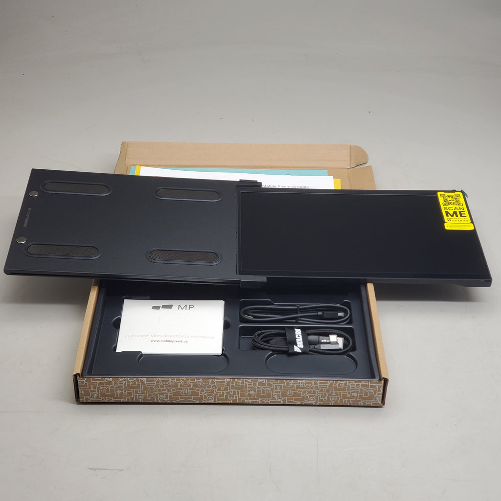 DUEX MAX DS 14.1 Portable Laptop Monitor - Full HD USB-C and USB-A Slide-Out